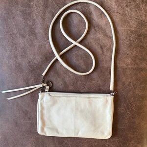 HOBO Crossbody Leather Purse Gray